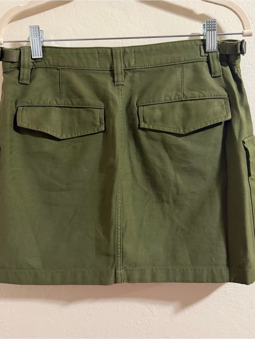 Aritzia Tna Supply Cargo Mini cotton Skirt Olive Green Utility Gorpcore Y2K 8 - Picture 11 of 14